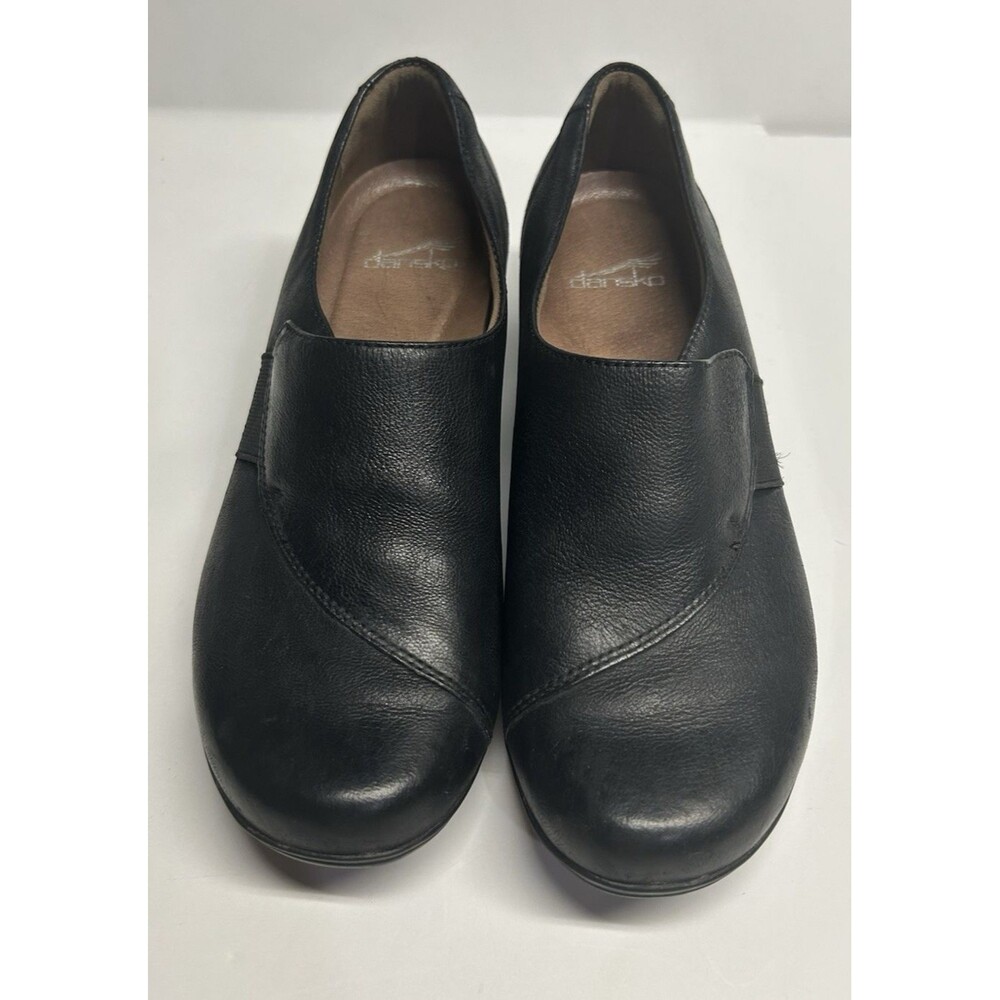 Dansko Fae Slip On Loafer Womens Comfort Shoe Size 39 US  8.5 Black Leather